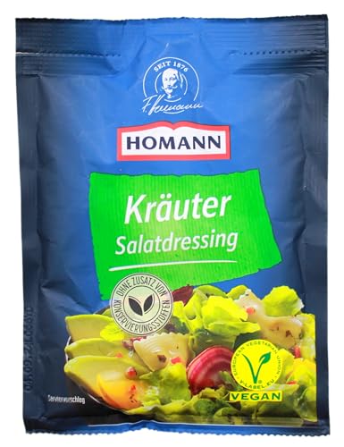 Homann Kräuter Dressing mit feinen Gartenkräutern verfeinert 15x70ml von Homann