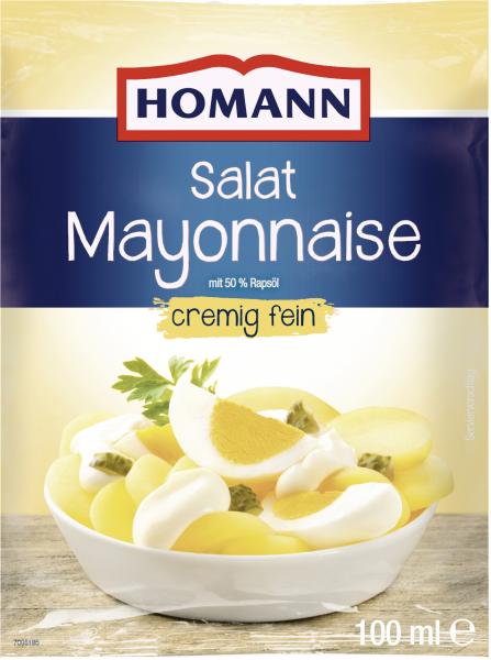 Homann Salat Mayonnaise cremig fein von Homann