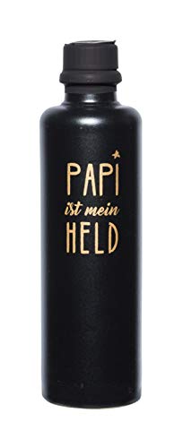 Home by Berner: Tonflasche PAPI ist mein HELD gefüllt mit Bierschnaps 0,2l, 30% vol, ORIGINAL-PREIS 17,95 € von Home by Berner