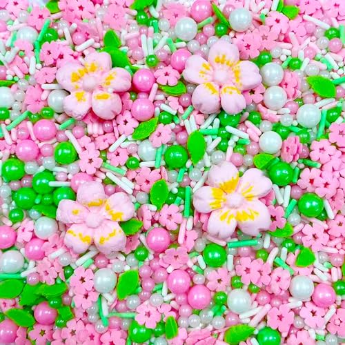 Essbare Kuchen Dekoration Zucker Rosa Blumen 100g Kuchen Papier Cupcake Brot Donuts Kekse Dekoration Zucker Halloween Weihnachten Valentinstag Party Kuchen Topper von Homipooty