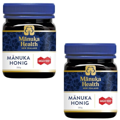 Manuka Health MANUKA HONIG MGO 100+ - Aus der Blüte der Manukapflanze- Doppelpack zum Sparpreis (2x 250 g Manuka Honig) von Manuka Health