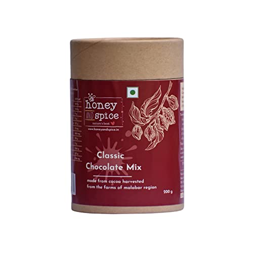 Honey and Spice Classic Hot Chocolate Mix | Enjoy Hot or Cold | Sourced from The Malabar Region | 200 Gm von Honey and Spice