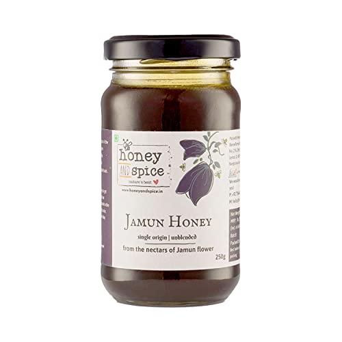 Honey and Spice Jamun Honey | Pure & Natural Honey Single Origin Unblended Premium Jamun Honey from The Nector of Jamun Flowers | No Added Sugar & Preservatives | 250 Gm von Honey and Spice