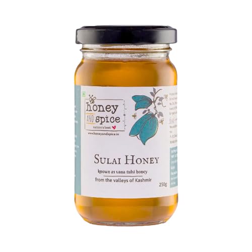 Honey and Spice Sulai (Vana Tulsi) Honey | Raw Monofloral Honey Harvested from the Kashmir | No Added Sugar & Preservatives | Limited Edition | 250 Gm von Honey and Spice