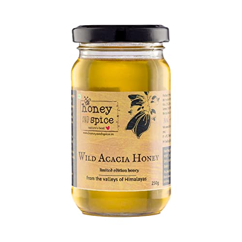 Honey and Spice Wild Acacia Honey | from the Valleys of Himalayas with No Added Sugar & Preservatives | 250 Gm von Honey and Spice