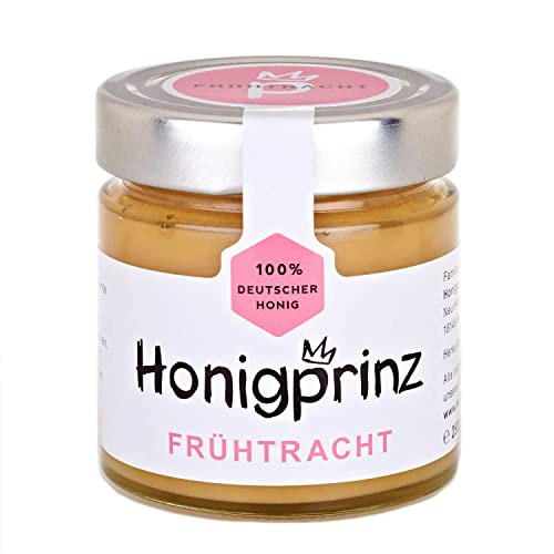Honig 100% Deutscher Frühtrachthonig cremig (Frühtrachthonig 1 x 500g) Honigprinz Deine Familien – Imkerei von Honigprinz