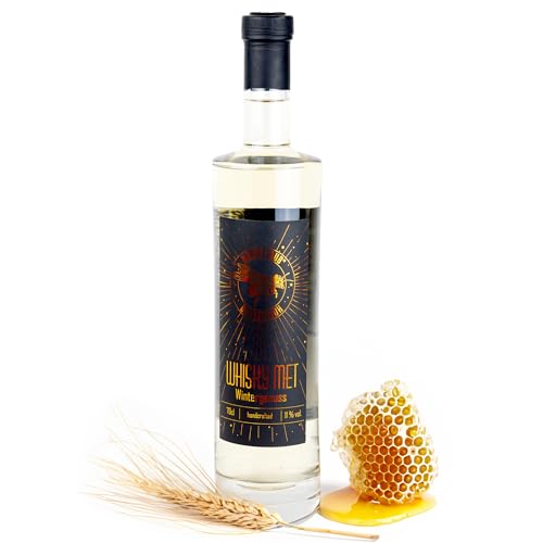 HonigStaub Wintergenuss Whisky Met handcrafted aus Sachsen - 700 ml/Met Honigwein/Deutscher Whisky mit Honig/Honigmet von Honigstaub