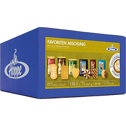 Hoppe Favoriten Mischung, Kekse, Plätzchen, 6 Sorten, einzeln verpackt, 150 Stück, 1017g von HOPPE