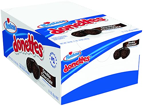 Hostess Donettes Mini-Donuts, doppelte Schokolade, 85 ml, 10 Stück von Hostess