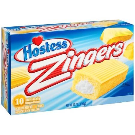 Hostess Zingers Vanilla Cakes 10 Cakes (2 Boxes) von Hostess