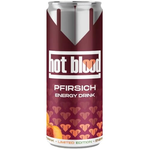 Hot Blood Pfirsich Energy Drink 24x 250ml von Hot Blood