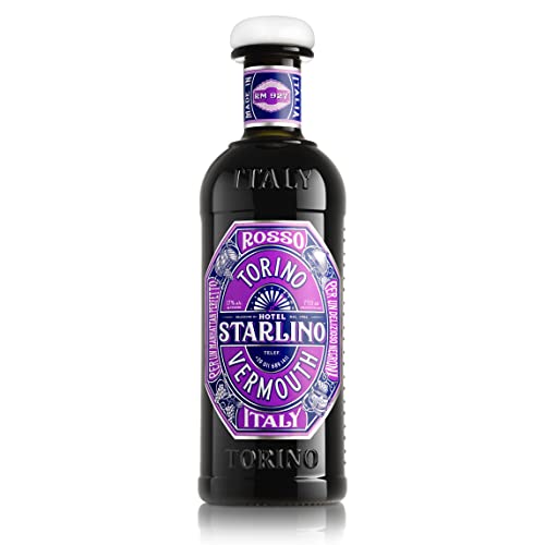 Starlino Rosso Vermouth 17% Vol Alkohol – italienischer roter Wermut, Sweet Vermouth mit Vanillenote gereift in Amerikanischen Bourbon Fässern, Roter Vermouth (1 x 0,75l Flasche) von Hotel Starlino