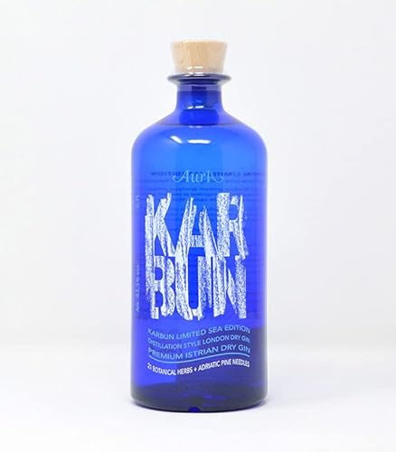 AURA ISTRIEN GIN KARBUN LIMITED SEA EDITION 0.7l, 43,5% alc | Zitrusschalen und Gewürzen destilliert und mit der Zugabe von Kiefernnadeln von der Adriaküste verfeinert von House of Slivovitz