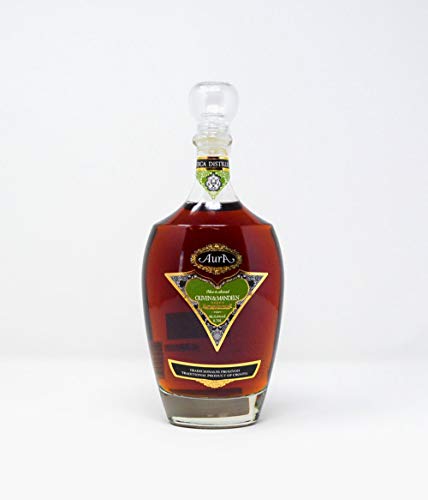 Rakija Aura Edelbrand Olive & Mandel 0,7l 25,8% alc. Istrien Brandy Marzipanalkohol ähnelt dem Geschmack von Amaretto, weist aber im Abgang die Bitterkeit von Oliven auf. von House of Slivovitz