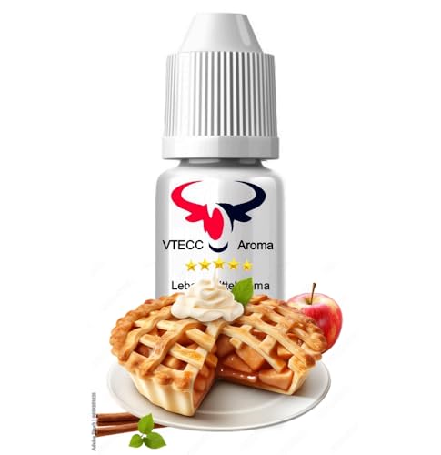 Apfelkuchen Lebensmittelaroma Intensives Aroma zum Backen in Lebensmitteln & Getränken, für Diffuser Vernebler Nebelmaschinen Wassersprudler uvm. Konzentrat Drops hochkonzentriertes Aroma (30 ml) von House of Vape