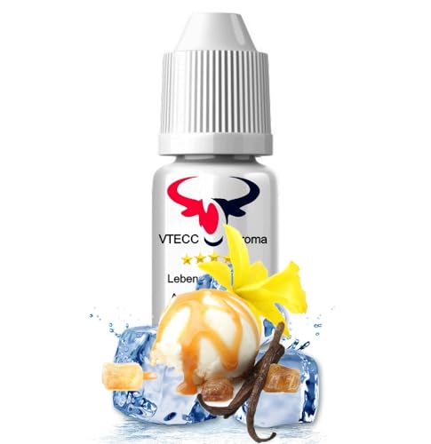 Aromakonzentrat Konzentrat Drops Aroma Lebensmittelaroma Flavdrops zum Kochen Backen Lebensmittel & Getränke Diffuser Vernebler Verdampfer Wassersprudler uvm (100 ml, Ice Vanille) von House of Vape