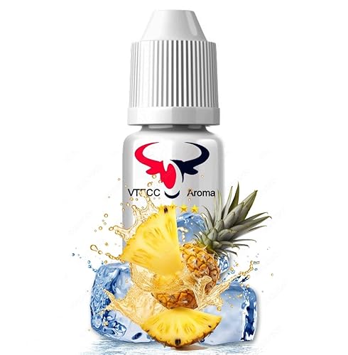 Aromakonzentrat Konzentrat Drops Aroma Lebensmittelaroma Flavdrops zum Kochen Backen Lebensmittel & Getränke Diffuser Vernebler Verdampfer Wassersprudler uvm (30 ml, Ice Ananas) von House of Vape