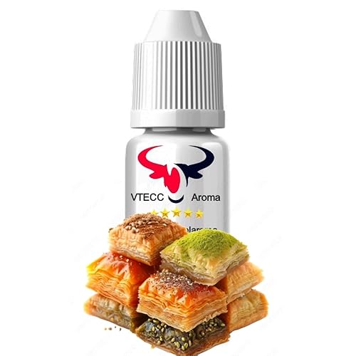 Baklava Konzentrat Drops hochkonzentriertes Aroma Lebensmittelaroma Intensives Aroma zum Backen in Lebensmitteln & Getränken, für Diffuser Vernebler Nebelmaschinen Wassersprudler uvm. (100 ml) von House of Vape