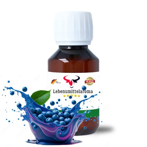 Blaubeere Konzentrat Drops hochkonzentriertes Aroma Lebensmittelaroma Intensives Aroma zum Backen in Lebensmitteln & Getränken, für Diffuser Vernebler Nebelmaschinen Wassersprudler uvm. (100 ml) von House of Vape