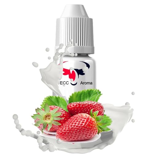 Erdbeere Shake Lebensmittelaroma Intensives Aroma zum Backen in Lebensmitteln & Getränken, für Diffuser Vernebler Nebelmaschinen Wassersprudler uvm. Konzentrat Drops hochkonzentriertes Aroma (100 ml) von House of Vape