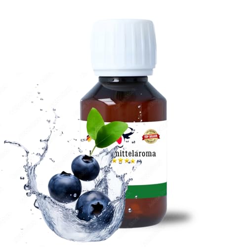 Heidelbeere Konzentrat Drops hochkonzentriertes Aroma Lebensmittelaroma Intensives Aroma zum Backen in Lebensmitteln & Getränken, für Diffuser Vernebler Nebelmaschinen Wassersprudler uvm. (100 ml) von House of Vape