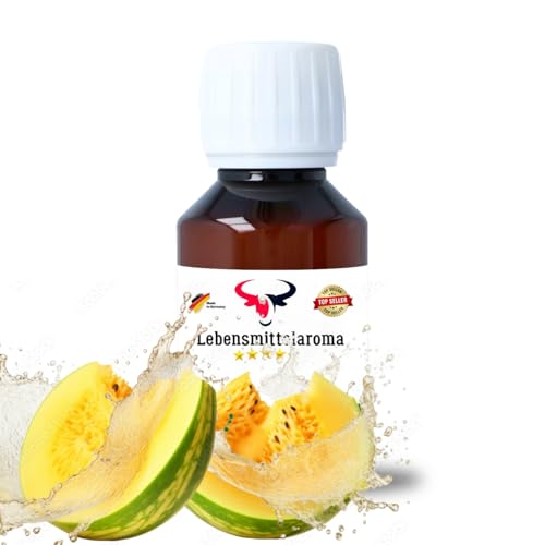 Honigmelone Konzentrat Drops hochkonzentriertes Aroma Lebensmittelaroma Intensives Aroma zum Backen in Lebensmitteln & Getränken, für Diffuser Vernebler Nebelmaschinen Wassersprudler uvm. (100 ml) von House of Vape