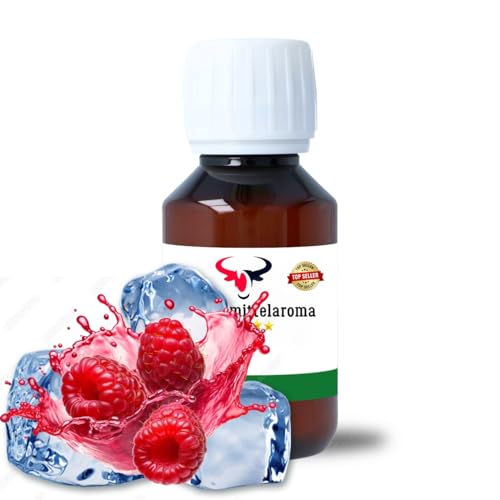 Ice Himbeere Konzentrat Drops konzentriertes Aroma Lebensmittelaroma Intensives Aroma zum Backen in Lebensmitteln & Getränken, für Diffuser Vernebler Nebelmaschinen Wassersprudler uvm. (30 ml) von House of Vape