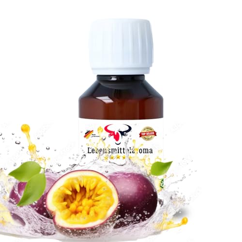 Maracuja Konzentrat Drops hochkonzentriertes Aroma Lebensmittelaroma Intensives Aroma zum Backen in Lebensmitteln & Getränken, für Diffuser Vernebler Nebelmaschinen Wassersprudler uvm. (100 ml) von House of Vape