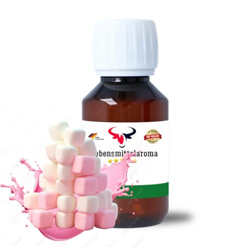 Marshmallow Konzentrat Drops hochkonzentriertes Aroma Lebensmittelaroma Intensives Aroma zum Backen in Lebensmitteln & Getränken, für Diffuser Vernebler Nebelmaschinen Wassersprudler uvm. (30 ml) von House of Vape