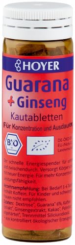 Guarana + Ginseng Kautabletten 18 x 30 gr von Hoyer