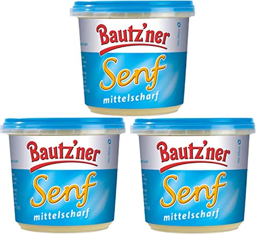 Bautzner Senf 3 X 200 ml mittelscharf Feinschmecker Senf von Hoyo Technology GmbH