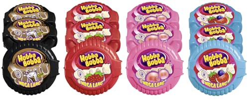 Hubba Bubba Kaugummi Rollen Mix Cola, Erdbeere, Fancy Fruit & Triple Mix 12 Rollen von Hubba Bubba