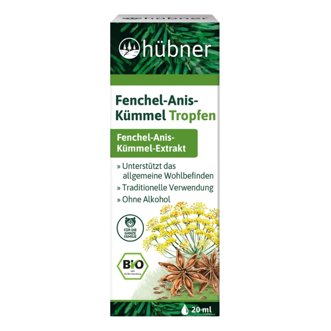 Fenchel-Anis-Kümmel Tropfen, 20ml von Hübner