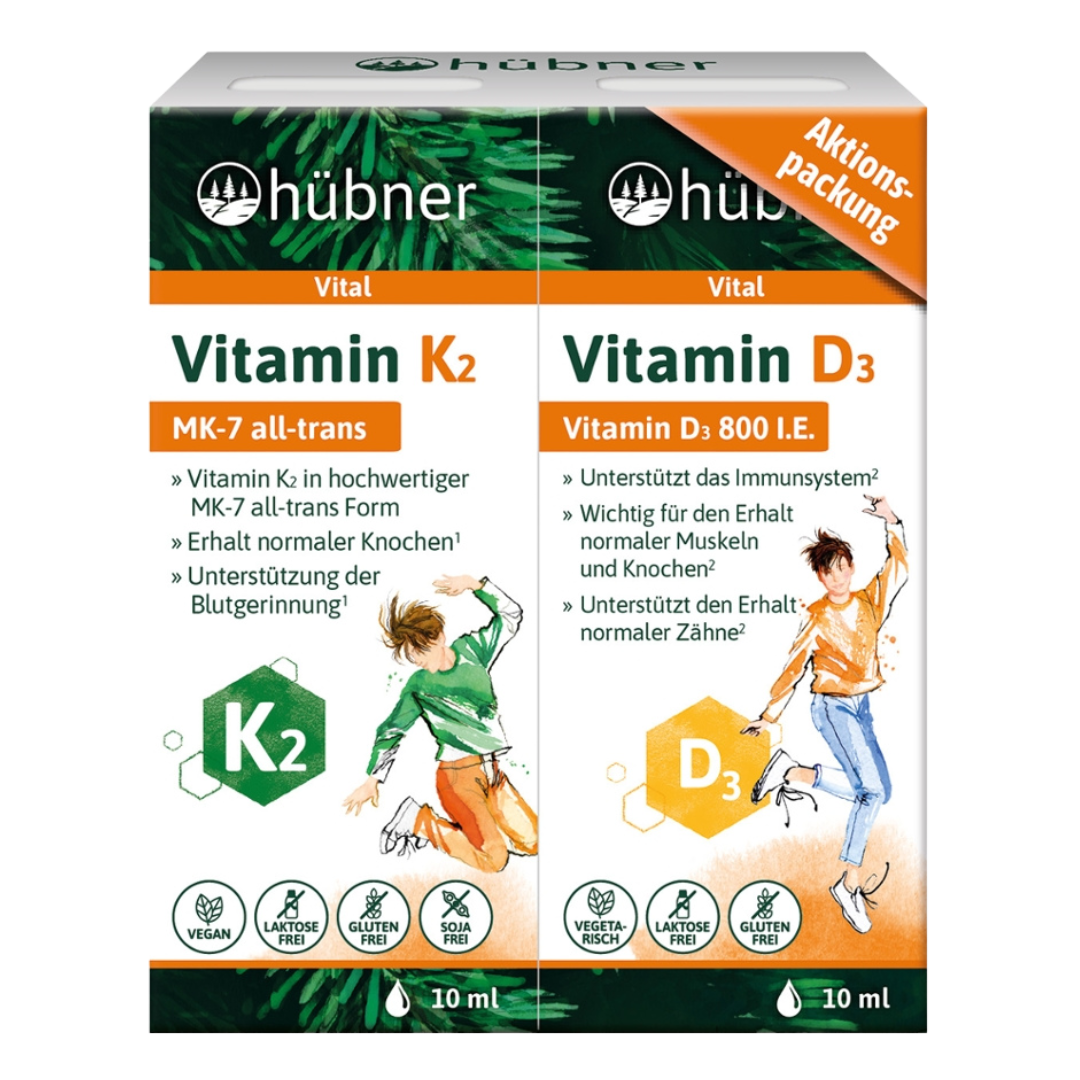 Vitamin K2 & D3 Tropfen von Hübner