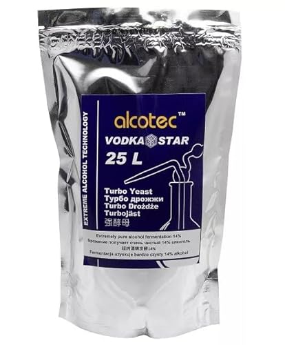 Hugbert Alcotec Vodka Star Turbohefe - Alkohol Gärhefe - Hefe Brennhefe 14% GIGA PACK 660g - bis zu 250L von Hugbert