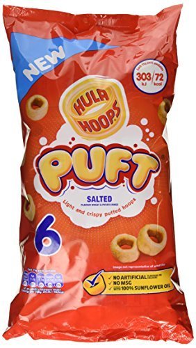 Hula Hoops Puft Salted 6 x 15g by Hula Hoops von Hula Hoops