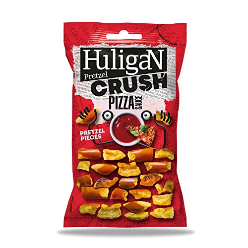 HuligaN Brezel-Crush - Fertig-Snack, aromatisiert in Pizzasauce, 18 x 65 g von HuligaN