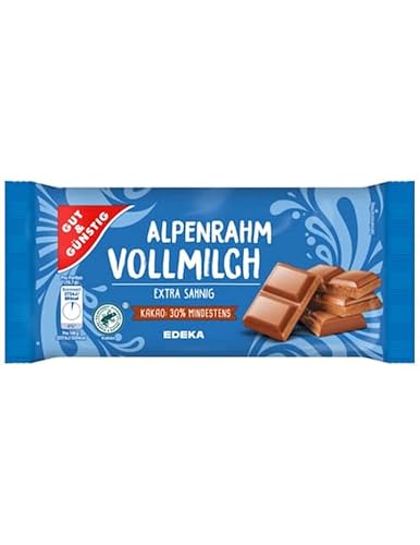 Hunde Gut & Günstig Tafel Schokolade Alpenvollmilch 100g | Kakao aus nachhaltigem Anbau | Milchschokolade, Vollmilchschokolade von HJZWTS