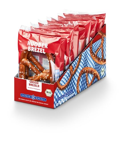 HUOBER Große Brezel, Brezelpack mit 10 Packungen à 2 Stück, 400g von Huober