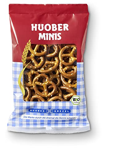 HUOBER bio Mini Brezel, Thekendisplay mit 20 Packungen x 40g von Huober