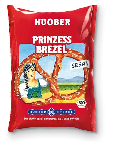 Huober Bio Salzgebäck Prinzess Brezel Sesam, 125 g von Huober