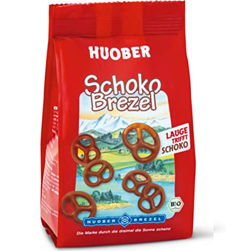 Huober Bio SchokoBrezeln, Brezeln mit Schokoladenüberzug, 100 g von Huober