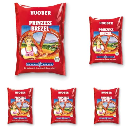 Huober Prinzess Brezel, Bio, 125g (Packung mit 5) von Huober