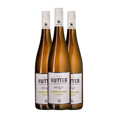 Hutter Steinfeder Grüner Veltliner Wachau 75 cl Weißwein (Karton mit 3 Flaschen von 75 cl) von Hutter