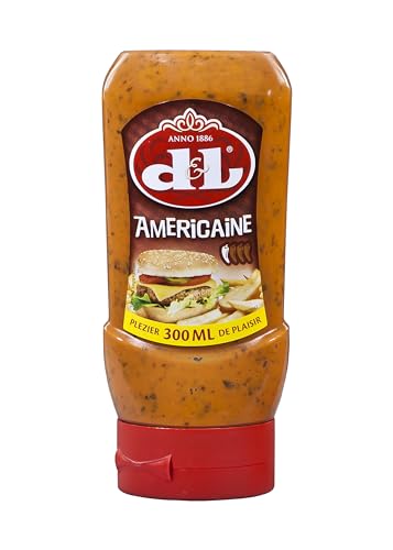 Hymor D&L Americaine Sauce - 6x 300ml - belgische Grill-Sauce aus Tomaten, würzig und leicht scharfe Sauce von Devos & Lemmens, zu Burger & Pommes, als Fleisch- und Fisch-Sauce, Chicken Wings von Hymor