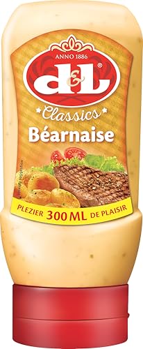 D&L Classics Bearnaise Sauce - 1x 300ml – cremige Soße, französischer Klassiker Béarnaise Sauce von Devos & Lemmens, traditionelle Soße perfekt zu Fleisch,- und Fischgerichten oder zu Gemüse von Hymor