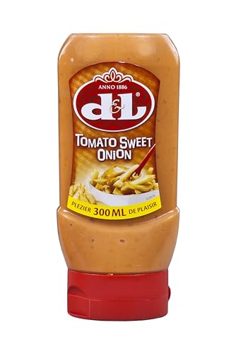 Hymor D&L Tomato Sweet Onion Sauce - 2x 300ml - belgische Grill-Soße aus Tomaten & Zwiebeln, würzig-fruchtige Würz-Sauce von Devos & Lemmens, zu Burger & Pommes, Fleisch- und Fischgerichten von Hymor