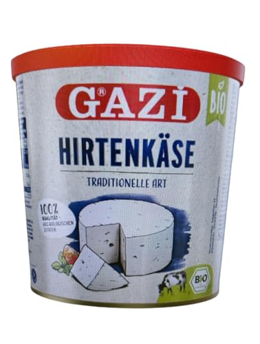 Gazi Bio Hirtenkäse 12x 500g | traditionell aus 100% Kuhmilch | mit 45% Fett i. Tr. | cremiger Beyaz Peynir | ideal für Salate, Brot und vielfältige Gerichte von Hymor