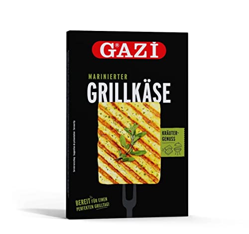 HYMOR MARINIERTER GRILL-KÄSE - 12x 188g - mit leckerer Kräuter-Marinade, Schnitt-Käse, von Gazi Grill- Ofen- und Pfannen-Käse, schnelle und einfache Zubereitung mit aromatischem Kräuter-Genuss von Hymor