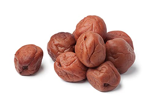 Hymor BIO Umeboshi - 500g - japanische Pflaumen, Ume-Früchte, Salz-Aprikose, biologische Trockenpflaumen mit Shiso-Blättern und Meersalz aus Japan, fermentiert und gesalzen von Hymor